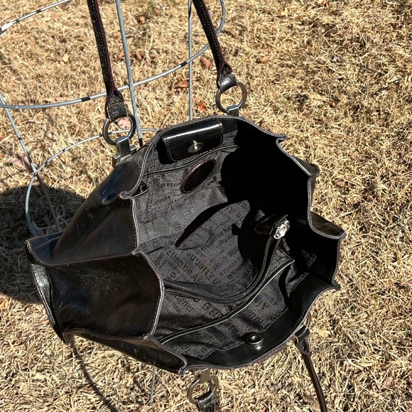 the sak dark brown beautiful leather shoulder bag - Picture 2 of 10